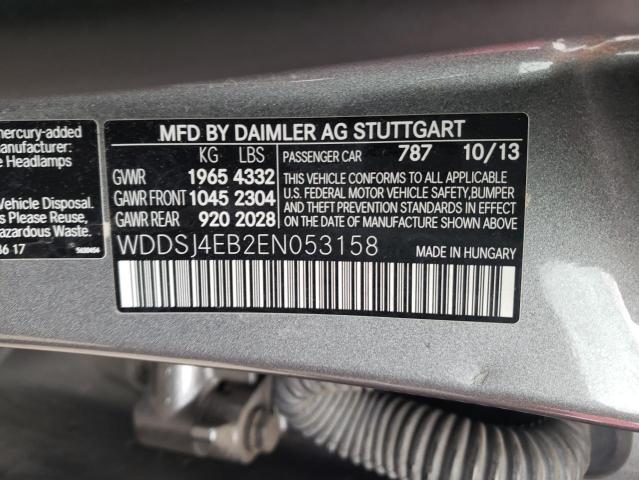 Photo 10 from auction – 2014 MERCEDES-BENZ CLA 250 with VIN WDDSJ4EB2EN053158