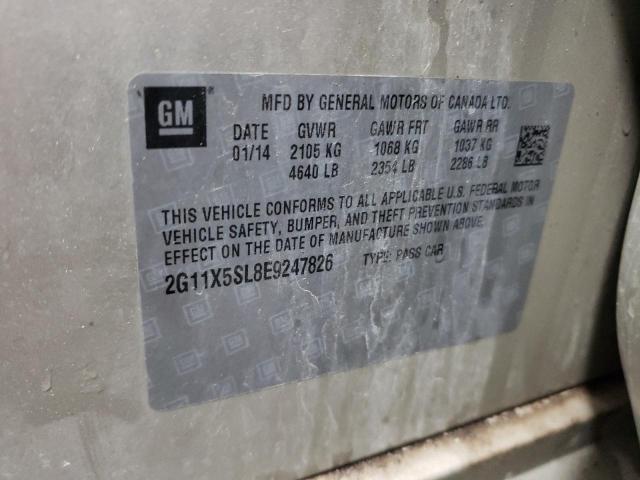 Photo 10 from auction – 2014 CHEVROLET IMPALA LS with VIN 2G11X5SL8E9247826