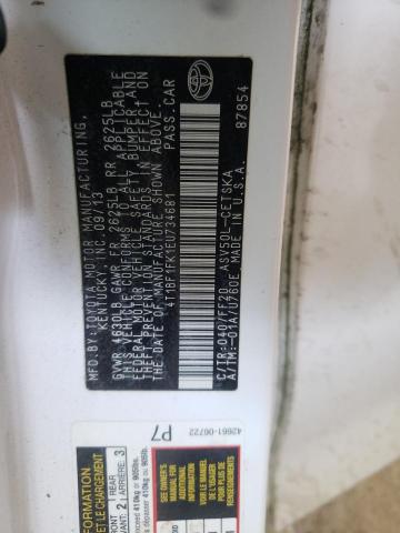 Photo 10 from auction – 2014 TOYOTA CAMRY L with VIN 4T1BF1FK1EU734681