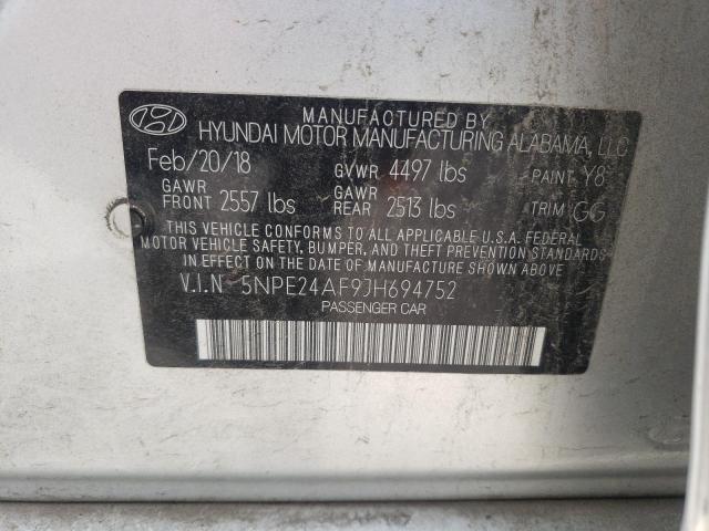 Photo 10 from auction – 2018 HYUNDAI SONATA SE with VIN 5NPE24AF9JH694752