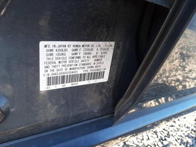 Photo 10 from auction – 2005 ACURA TSX with VIN JH4CL96905C004925