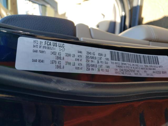 Photo 10 from auction – 2017 JEEP GRAND CHER with VIN 1C4RJFBG0HC787947