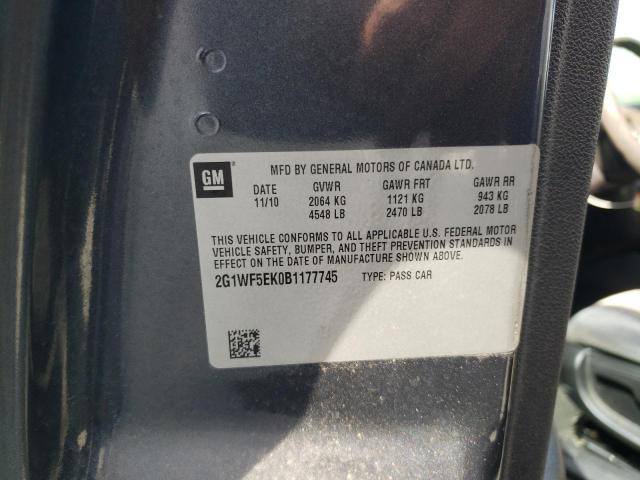 Photo 10 from auction – 2011 CHEVROLET IMPALA LS with VIN 2G1WF5EK0B1177745