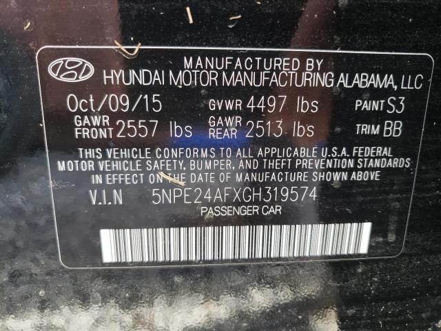 Photo 10 from auction – 2016 HYUNDAI SONATA SE with VIN 5NPE24AFXGH319574
