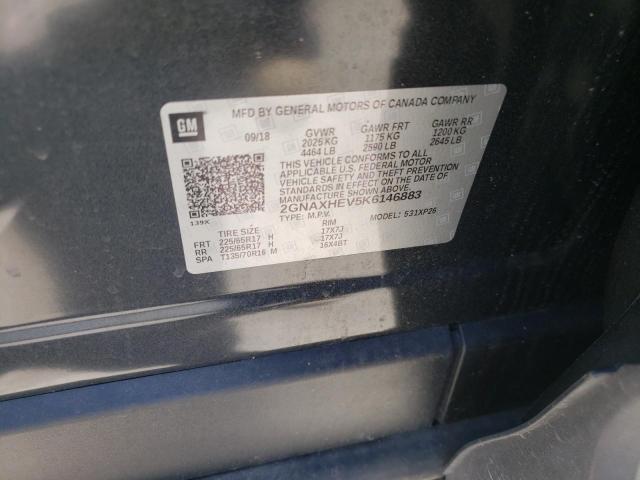 Photo 10 from auction – 2019 CHEVROLET EQUINOX LS with VIN 2GNAXHEV5K6146883