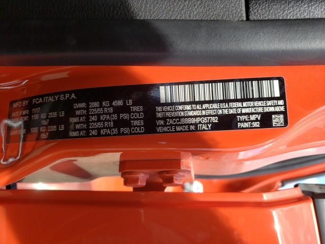 Zdjęcie 10 z aukcji – 2017 JEEP RENEGADE L z VIN ZACCJBBB9HPG57762