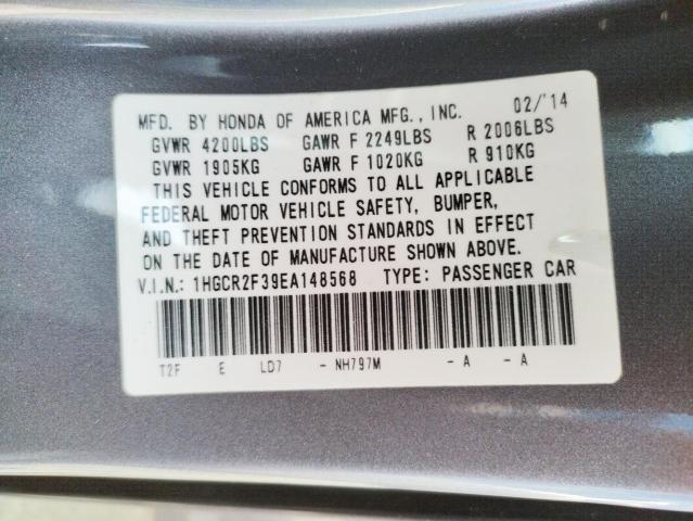 Photo 10 from auction – 2014 HONDA ACCORD LX with VIN 1HGCR2F39EA148568