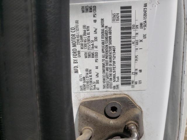 Zdjęcie 10 z aukcji – 2015 FORD TRANSIT CO z VIN NM0LS7E70F1213407