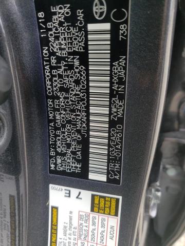 Photo 10 from auction – 2018 TOYOTA PRIUS PRIM with VIN JTDKARFP0J3102669