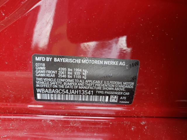 Photo 10 from auction – 2018 BMW 320 I with VIN WBA8A9C54JAH13541
