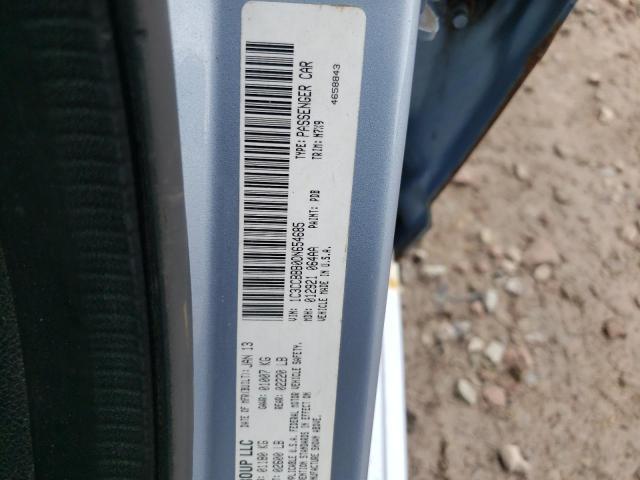 Photo 10 from auction – 2013 CHRYSLER 200 TOURIN with VIN 1C3CCBBB0DN654685