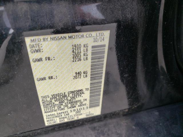 Photo 10 from auction – 2015 NISSAN ALTIMA 2.5 with VIN 1N4AL3APXFC191013