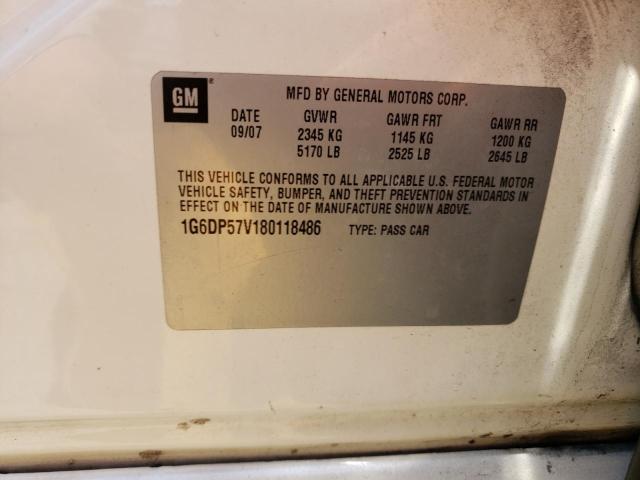 Photo 10 from auction – 2008 CADILLAC CTS HI FEA with VIN 1G6DP57V180118486