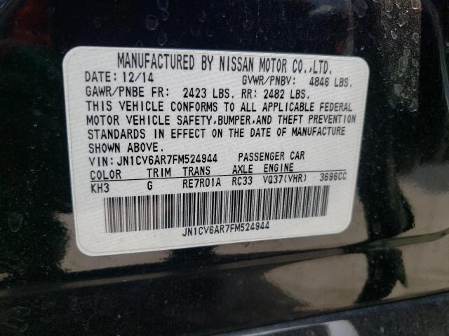 Photo 10 from auction – 2015 INFINITI Q40 with VIN JN1CV6AR7FM524944