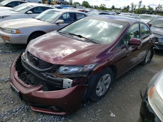Photo 2 from auction – 2015 HONDA CIVIC LX with VIN 2HGFB2F51FH508048