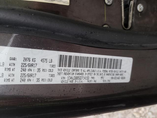 Photo 10 from auction – 2016 JEEP COMPASS SP with VIN 1C4NJDBB5GD714153