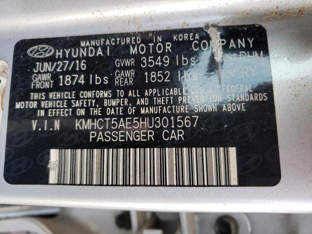 Photo 10 from auction – 2017 HYUNDAI ACCENT with VIN KMHCT5AE5HU301567