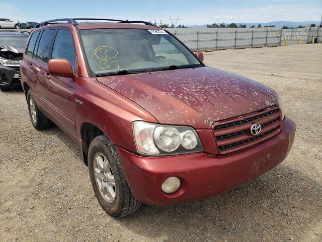 TOYOTA HIGHLANDER 2001 with VIN JTEHF21A010030147 - Photo from auction