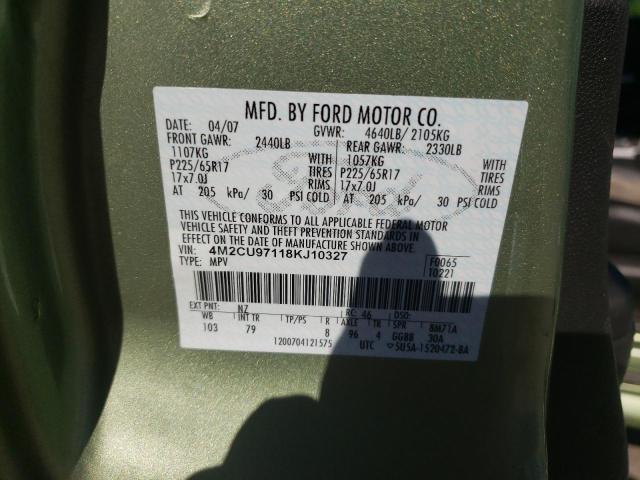 Photo 10 from auction – 2008 MERCURY MARINER PR with VIN 4M2CU97118KJ10327
