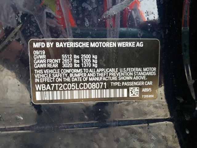 Photo 10 from auction – 2020 BMW 740 I with VIN WBA7T2C05LCD08071