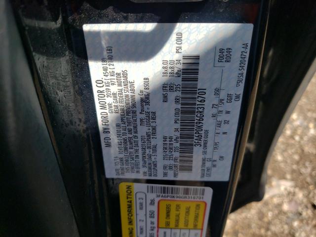Photo 10 from auction – 2016 FORD FUSION TIT with VIN 3FA6P0K96GR316701