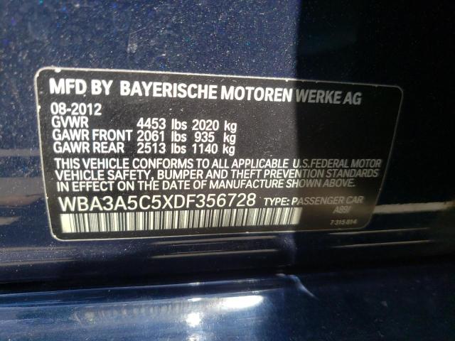Photo 10 from auction – 2013 BMW 328 I with VIN WBA3A5C5XDF356728
