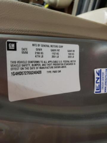 Photo 10 from auction – 2006 BUICK LUCERNE CX with VIN 1G4HD57276U240428