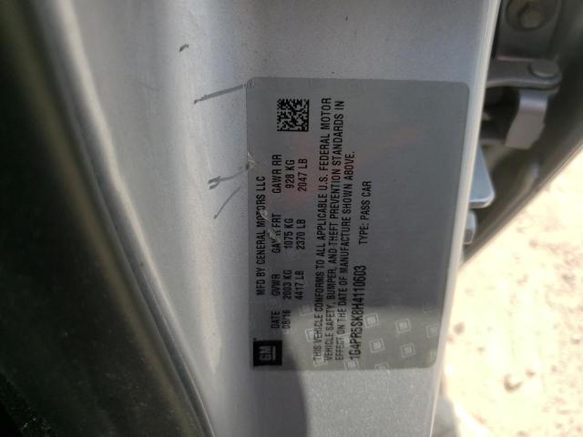 Photo 10 from auction – 2017 BUICK VERANO SPO with VIN 1G4PR5SK8H4110603