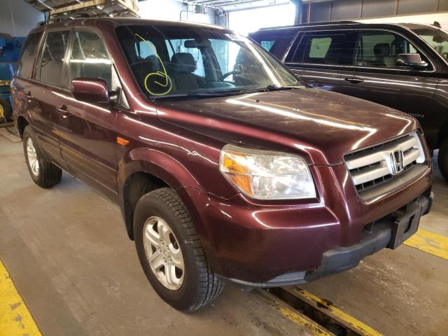 HONDA PILOT VP 2008 with VIN 5FNYF18258B050810 - Photo from auction