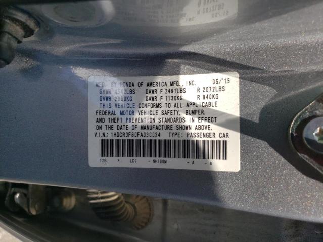 Photo 10 from auction – 2015 HONDA ACCORD EXL with VIN 1HGCR3F80FA030024