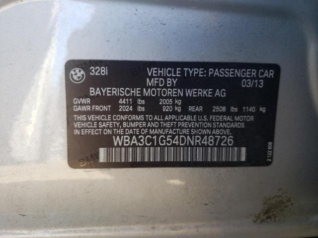 Photo 10 from auction – 2013 BMW 328 I SULE with VIN WBA3C1G54DNR48726