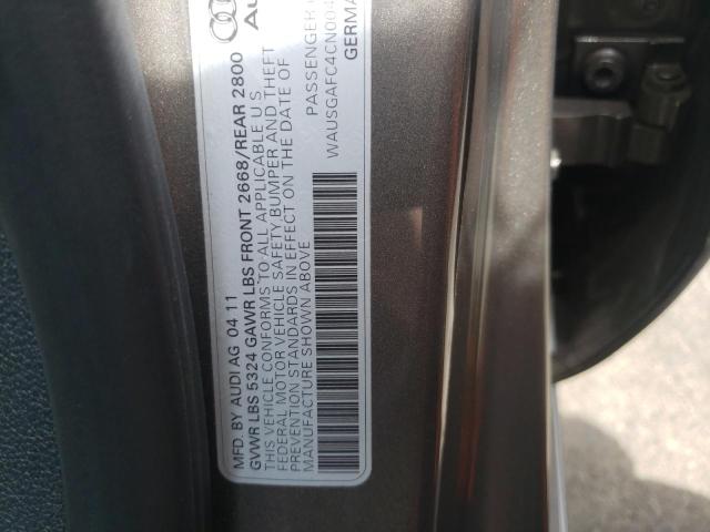 Photo 10 from auction – 2012 AUDI A7 PRESTIG with VIN WAUSGAFC4CN004567