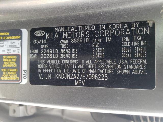 Photo 10 from auction – 2014 KIA SOUL with VIN KNDJN2A27E7096225