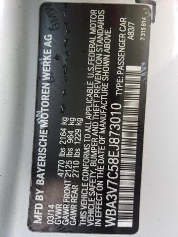 Photo 10 from auction – 2014 BMW 428 I SULE with VIN WBA3V7C58EJ873010