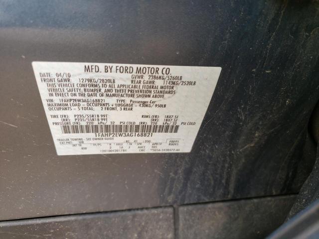 Photo 10 from auction – 2010 FORD TAURUS SEL with VIN 1FAHP2EW3AG168821