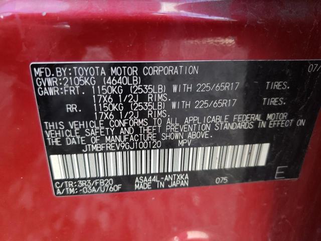 Photo 10 from auction – 2016 TOYOTA RAV4 LE with VIN JTMBFREV9GJ100120