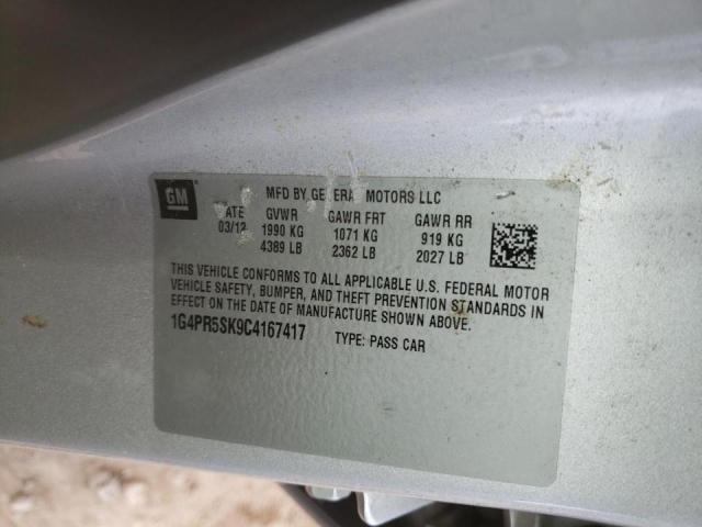 Photo 10 from auction – 2012 BUICK VERANO CON with VIN 1G4PR5SK9C4167417