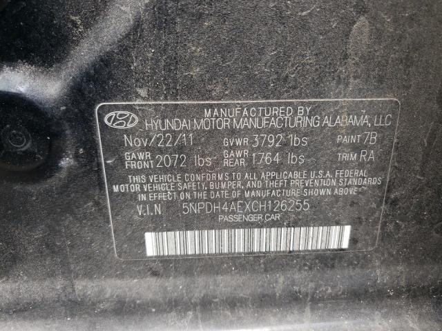 Photo 10 from auction – 2012 HYUNDAI ELANTRA GL with VIN 5NPDH4AEXCH126255