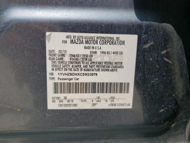 Photo 10 from auction – 2012 MAZDA 6 I with VIN 1YVHZ8DHXC5M33978