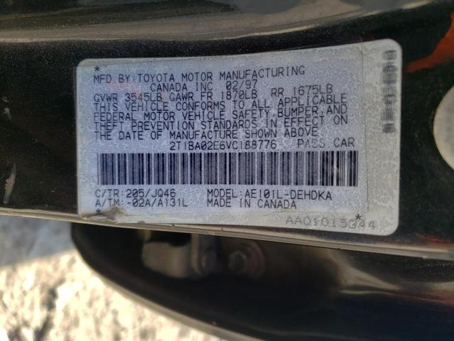 Photo 10 from auction – 1997 TOYOTA COROLLA BA with VIN 2T1BA02E6VC188776