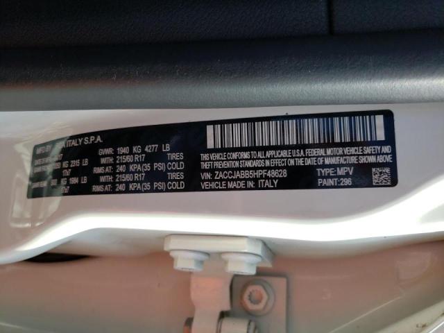 Photo 10 from auction – 2017 JEEP RENEGADE L with VIN ZACCJABB5HPF48628