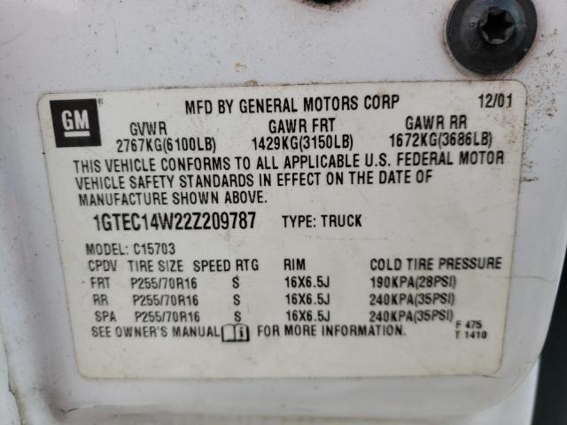 Photo 10 from auction – 2002 GMC NEW SIERRA with VIN 1GTEC14W22Z209787