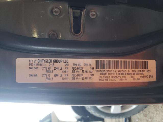 Photo 10 from auction – 2012 DODGE RAM 1500 S with VIN 1C6RD7FT0CS205274