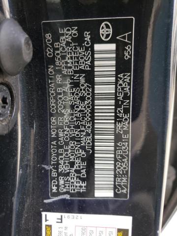 Photo 10 from auction – 2009 TOYOTA COROLLA BA with VIN JTDBL40E999030027