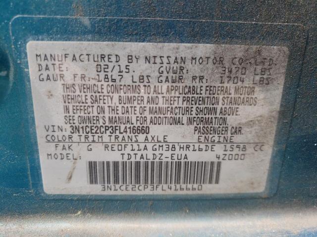 Photo 10 from auction – 2015 NISSAN VERSA NOTE with VIN 3N1CE2CP3FL416660