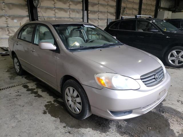 TOYOTA COROLLA CE 2003 with VIN 2T1BR32E23C135645 - Photo from auction