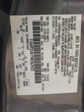 Photo 10 from auction – 2009 FORD FOCUS SE with VIN 1FAHP35N19W262422