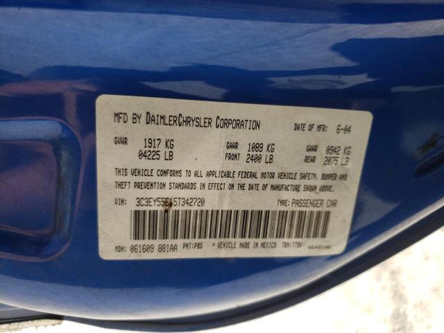 Photo 10 from auction – 2005 CHRYSLER PT CRUISER with VIN 3C3EY55E15T342720