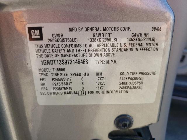 Photo 10 from auction – 2007 CHEVROLET TRAILBLAZE with VIN 1GNDT13S972146463