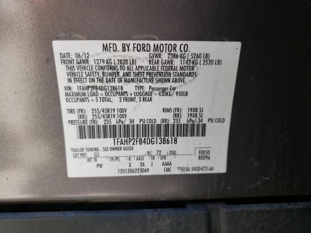 Photo 10 from auction – 2013 FORD TAURUS LIM with VIN 1FAHP2F84DG138618
